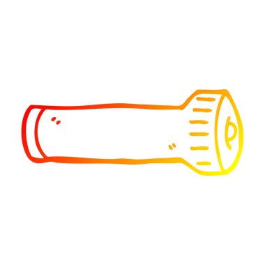 sıcak degrade çizgi çizim karikatür meşale