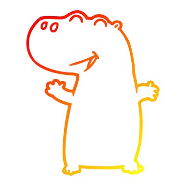 sıcak degrade çizgi çizim karikatür suaygırı