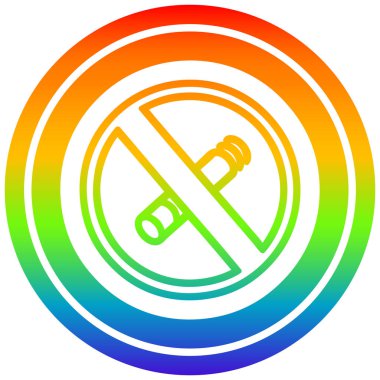 gökkuşağı spektrumunda sigara dairesel