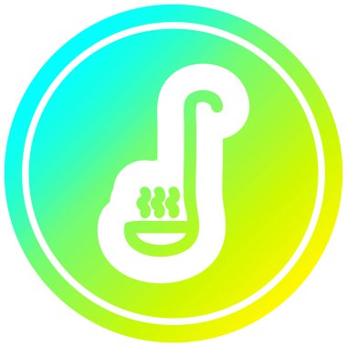 soğuk degrade spektrumda çorba kepçe dairesel