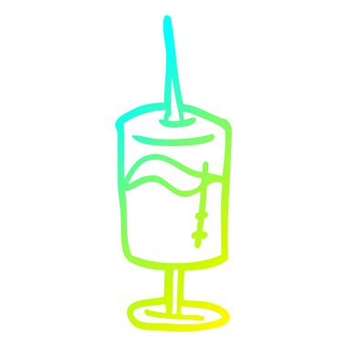 soğuk degrade çizgi çizim karikatür tıbbi şırınga