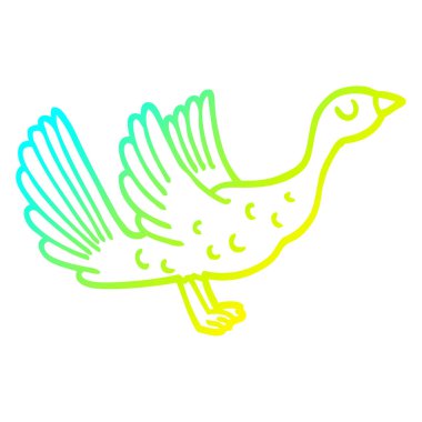 soğuk degrade çizgi çizim karikatür kaz