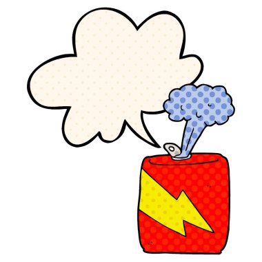 çizgi film soda olabilir ve çizgi roman tarzında konuşma balonu