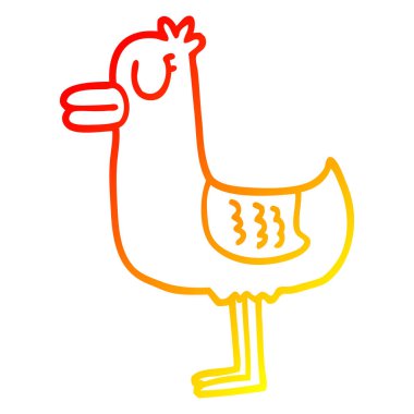 sıcak degrade çizgi çizim karikatür deniz martı