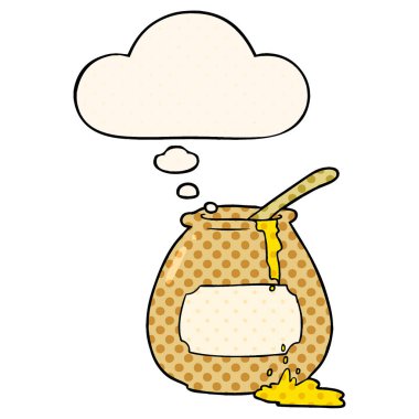 çizgi film bal pot ve çizgi roman tarzında düşünce balcı