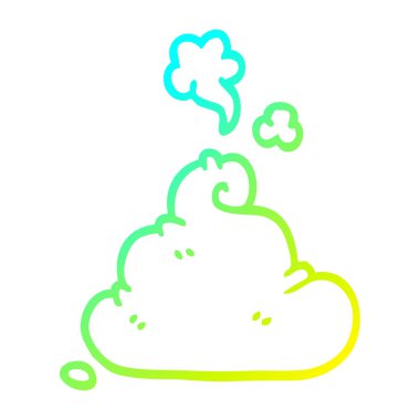 soğuk degrade çizgi çizim karikatür kaka