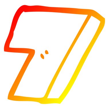 sıcak degrade çizgi çizim karikatür sayısı yedi