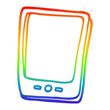 gökkuşağı gradyan çizgi çizim karikatür modern mobil