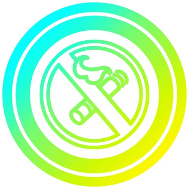 soğuk degrade spektrumda sigara dairesel