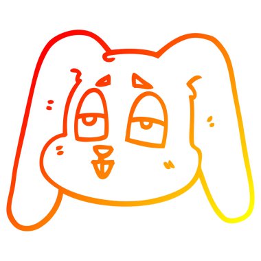 sıcak degrade çizgi çizim karikatür tavşan tavşan