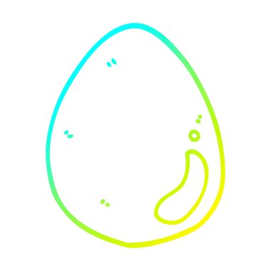 soğuk degrade çizgi çizim karikatür yumurta