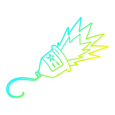 soğuk degrade çizgi çizim parti popper karikatür