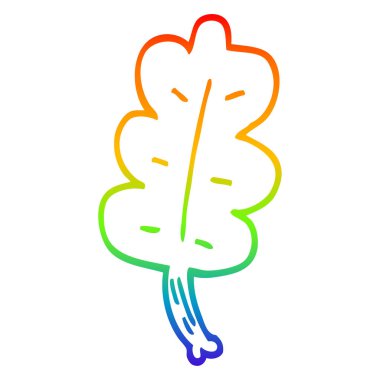 degrade çizgi gökkuşağı karikatür yaprak çizim