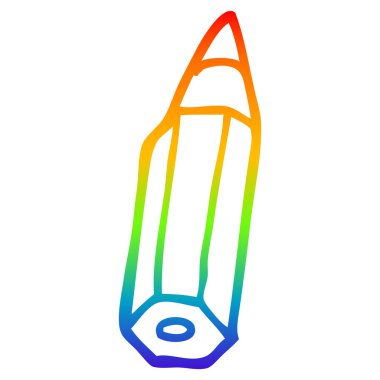 gökkuşağı gradyan çizgi çizim karikatür boyama kalemi