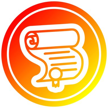 sıcak degrade spektrumda diploma belgesi genelgesi