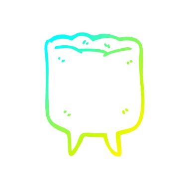 soğuk degrade çizgi çizim karikatür diş