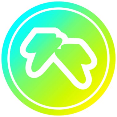 yıldırımlar soğuk degrade spektrumda dairesel