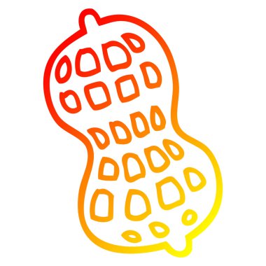 sıcak degrade çizgi çizim karikatür fıstık