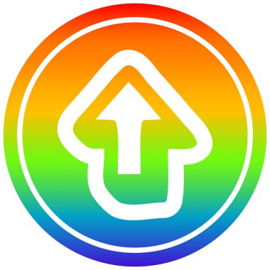 gökkuşağı spektrumunda yön oku dairesel