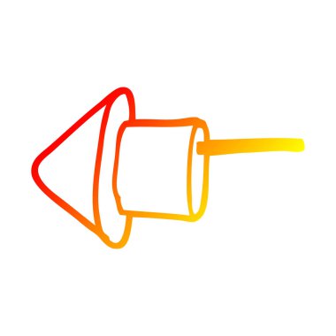 sıcak degrade çizgi çizim karikatür havai fişek