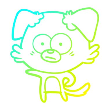 soğuk degrade çizgi çizim sinir köpek karikatür