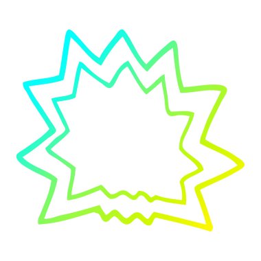 soğuk degrade çizgi çizim karikatür patlama