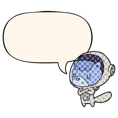 çizgi film kedi astronot hayvanlar ve çizgi roman st konuşma balonu