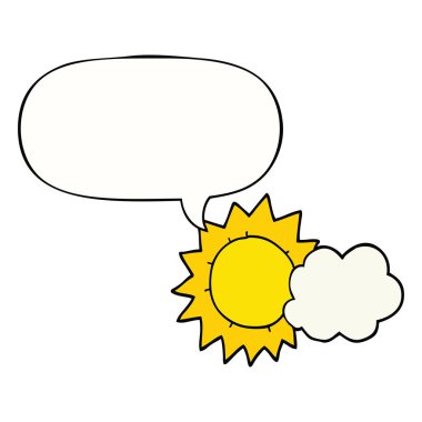 karikatür hava ve konuşma balonu