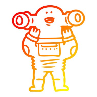 sıcak degrade çizgi çizim dostu karikatür yabancı