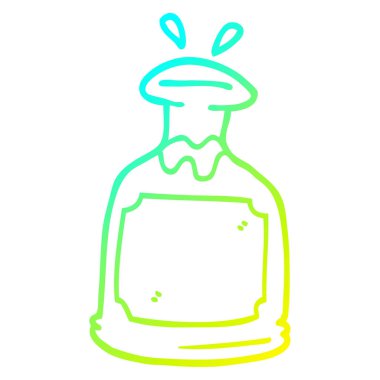 soğuk degrade çizgi çizim karikatür cam dekantör