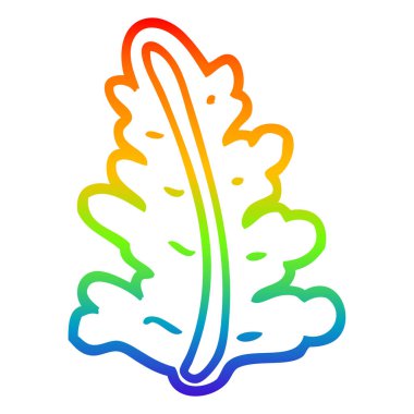 degrade çizgi gökkuşağı karikatür yaprak çizim