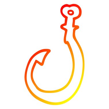 sıcak degrade çizgi çizim karikatür kanca