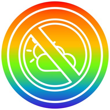 gökkuşağı spektrumunda hava sirküleri yok