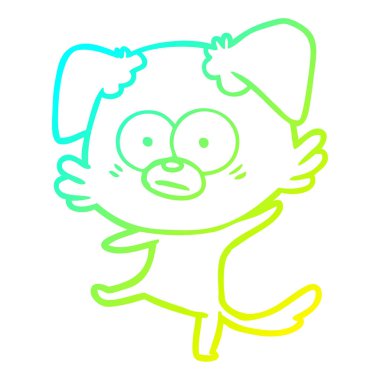 soğuk degrade çizgi çizim sinir köpek karikatür