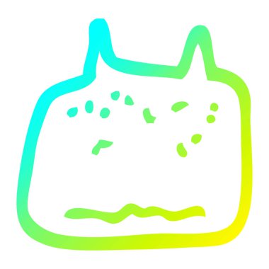 soğuk degrade çizgi çizim karikatür diş