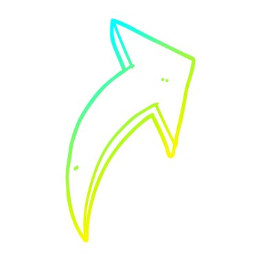 soğuk degrade çizgi çizim karikatür işaret ok