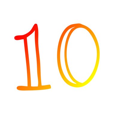 sıcak degrade çizgi çizim karikatür sayısı 10