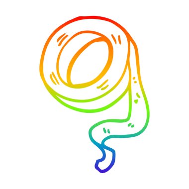 gökkuşağı gradyan çizgi çizim karikatür yapışkan bant