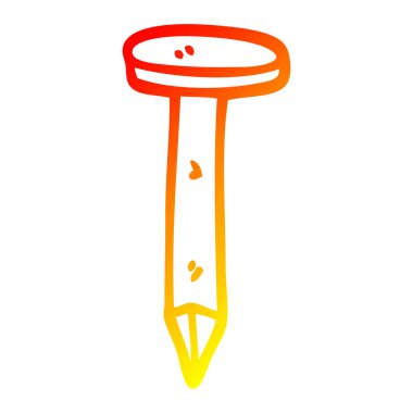 sıcak degrade çizgi çizim karikatür pirinç çivi