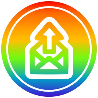 gökkuşağı spektrumunda e-posta genelgesi gönderme