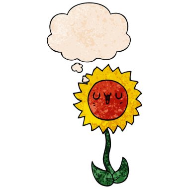 vektör doku desen kumaş karikatür çiçek ve düşünce