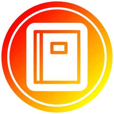 sıcak degrade spektrumda not defteri