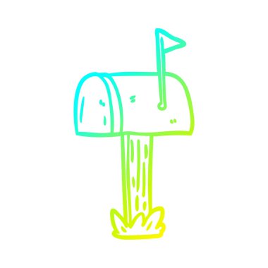 soğuk degrade çizgi çizim posta kutusu