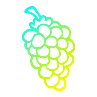 soğuk degrade çizgi üzüm karikatür demet çizim