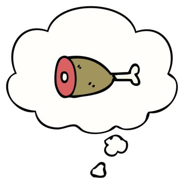 karikatür et ve düşünce balonu