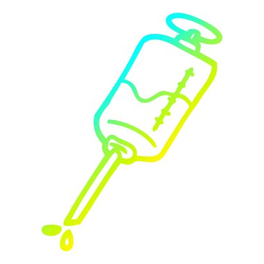 soğuk degrade çizgi çizim karikatür enjeksiyon