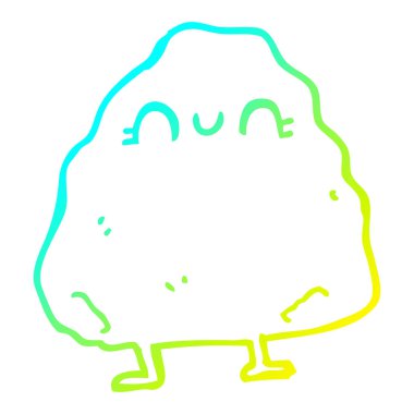 soğuk degrade çizgi çizim karikatür kaya