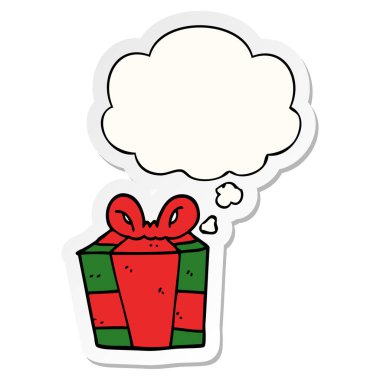 karikatür mevcut ve basılı bir etiket olarak kabarcık düşünce