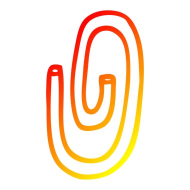 sıcak degrade çizgi çizim karikatür ataş