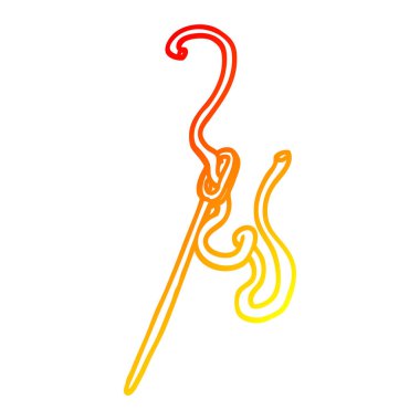 sıcak degrade çizgi çizim karikatür iğne ve iplik